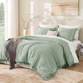 Andency Twin Comforter Set Sage Green, 2 Pieces Kids Comforter Sets by Andency