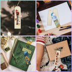 100 PCS Unfinished Wood Bookmark, Arch Wooden Bookmark DIY Bookmarks Tag Label - Image 5