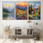 3 Pack Framed Paint by Numbers for Adult - Image 2
