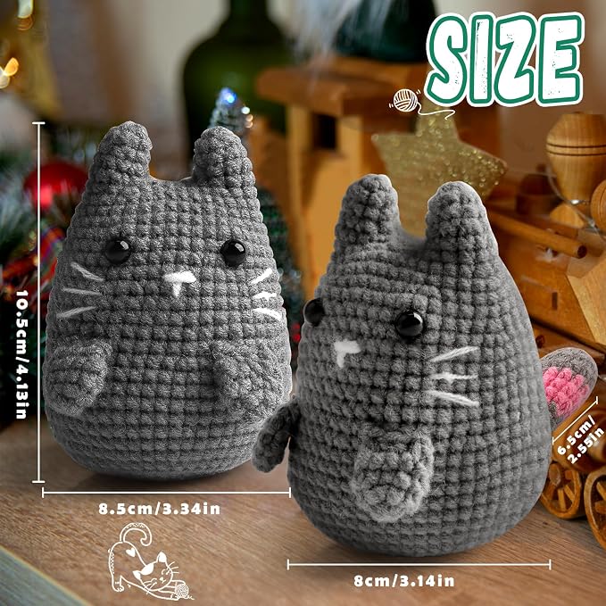 Faircosy Crochet Animals Kit for Beginners: Learn to Crochet Cats - Image 8