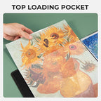 Nicpro 11"x17" Art Portfolio, 30 Pockets Display 60 Pages Art Portfolio Folder - Image 3