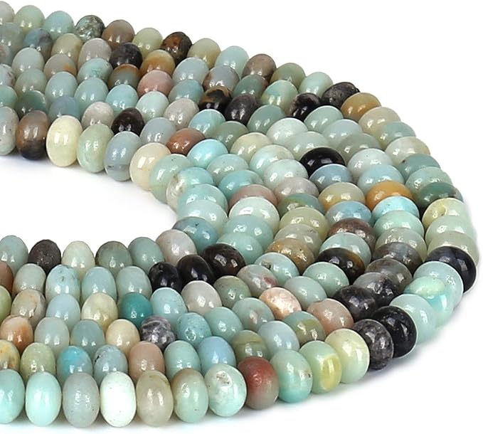 ICAI Beads 5x8mm Natural Beads Rondelle Spacer Loose Beads - Image 2