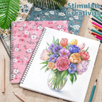 12 Pack Sketch Book, 8.5 x 11Inch Sketchbook, 68lb/100gsm Top Spiral Bound - Image 7