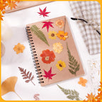 100 Pcs Fall Dried Pressed Flowers, Real Orange Dried Wildflowers Leave - Image 3