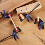 WORKPRO 6" Mini Bar Clamps for Woodworking, One-Handed Clamp/Spreader, Wood - Image 7