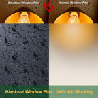 Niviy Static Cling Total Blackout Non-Adhesive Window Film Black Out Windows - Image 5