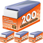 800 Card Sleeves Top Loaders for Cards, Baseball Card Protectors, Trading Card by Zenowick