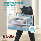 Tribello Craft Box & Art Supply Storage Organizer – Stackable Art Organizer and - Image 5