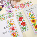 ORIGACH 6 Set Flowers Cross Stitch Bookmark Kit - Image 6