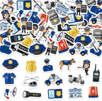 300Pcs Police Foam Stickers, Self-Adhesive Police Car Dog Stickers Cop Themed by Bonieset