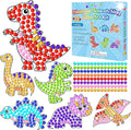 Qyeahkj 6 Pcs Dinosaur Arts Crafts DIY Dino Gem Diamond Suncatcher Crafts by Qyeahkj