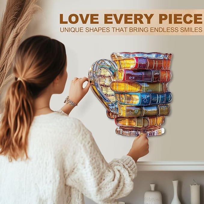 Book Glass Cup Puzzles Adults Gifts - Image 6