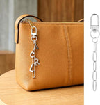 Hzopcw 20pcs Silver Keychain Making Kit, Key Ring Swivel Snap Hook Chains - Image 4