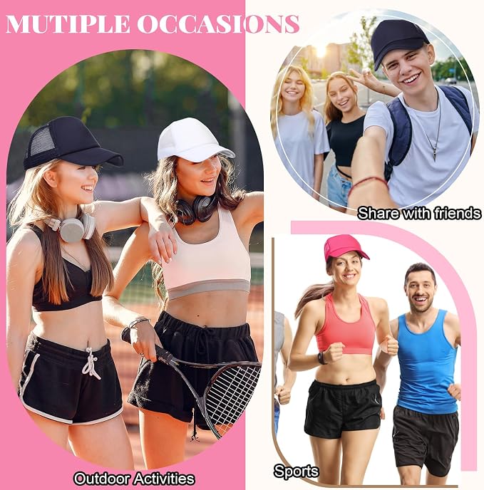Vabean 24 Pack Sublimation Blank Cap Trucker Mesh Cap Unisex Plain Blank - Image 6