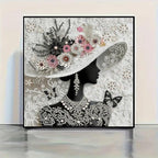 Gemozaic Diamond Art Kits for Adults, Elegant Woman Special Shape Diamond - Image 2