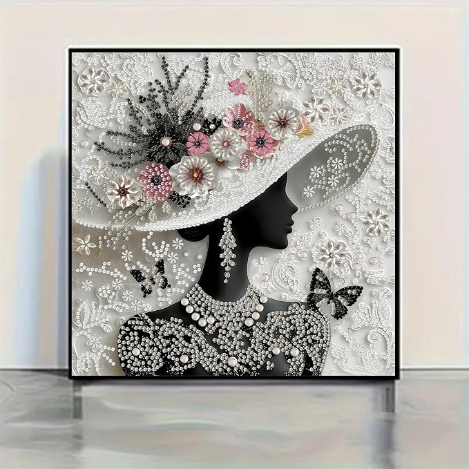 Gemozaic Diamond Art Kits for Adults, Elegant Woman Special Shape Diamond - Image 2