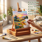 8x10 Canvas Boards for Painting, Primed Cotton Panels, 5 Pack | Pre-Primed - Image 2