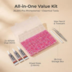 36000Pcs Hot Pink AB Rhinestones - Image 2