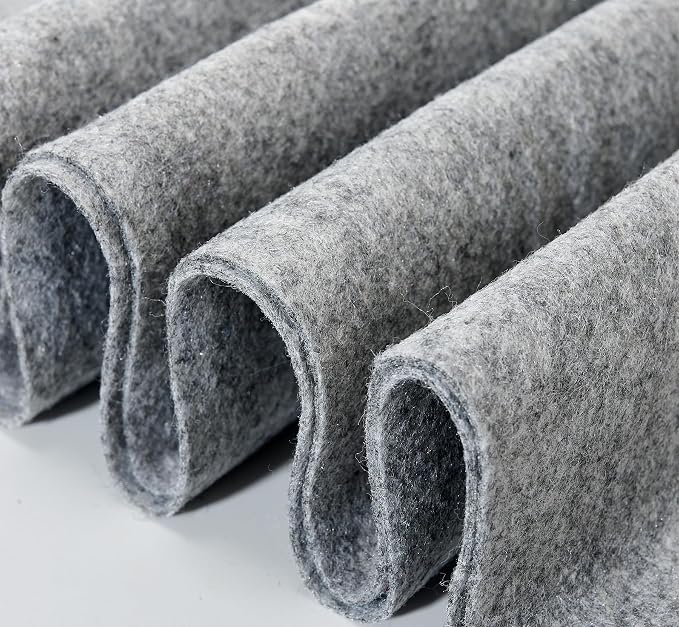 Soft Felt Fabric Sheets 1.6mm Thick Sewing Patwork Material Large Craft Felt by FOLGOS