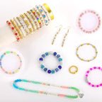 Funtopia Spacer Beads Bracelet Making Kit, Round Pearls and Lobster Clasps - Image 5