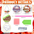 Cinnvoice 12 Pcs Summer Seasonal Diamond Art Hanging Ornament Kit - Image 3
