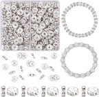 TINKRSTUFF 200 pcs 8mm Spacer Beads by TINKRSTUFF