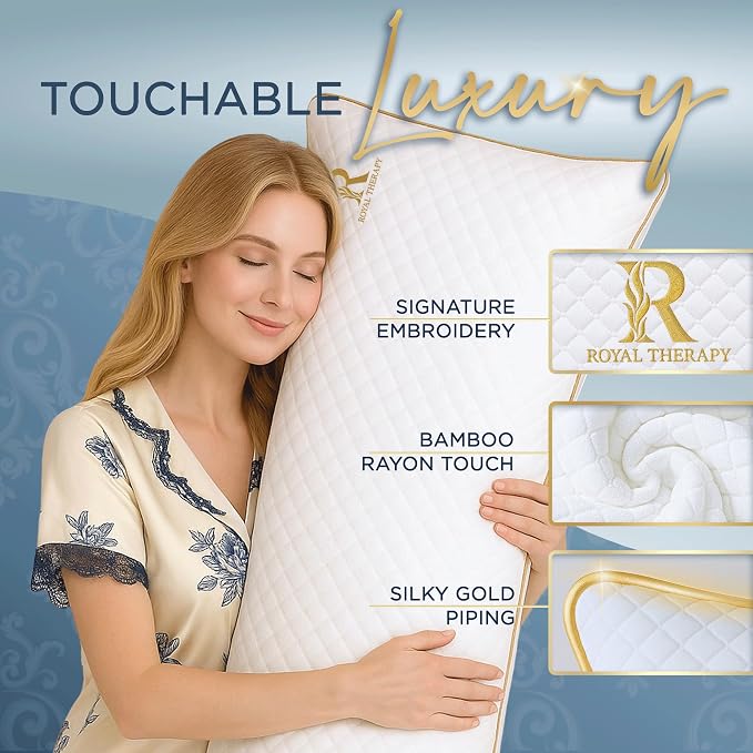 Royal Therapy Body Pillow for Adults – 20x54 Full Body Pillow for Side Sleeper - Image 6