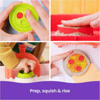 Kinetic Sand SquishPizza Playset, Moldable Play Sand Sensory Toys, Ages 5+ | - Image 3