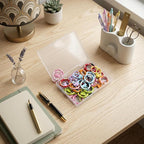 20pcs Colorful Donut Key Rings & Lobster Claw Clasps, Metal Keychain Clips - Image 7