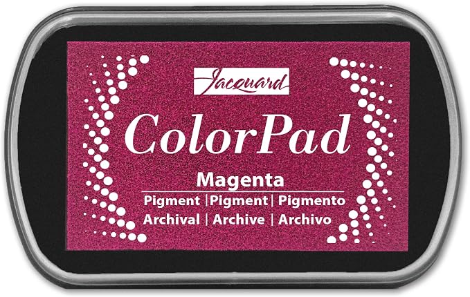 Jacquard ColorPad Archival Pigment Ink Stamp Pads- Magenta by Jacquard