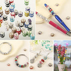 400 Pieces Large Hole Beads Mixed Color Rhinestone European Beads Large Hole - Image 4