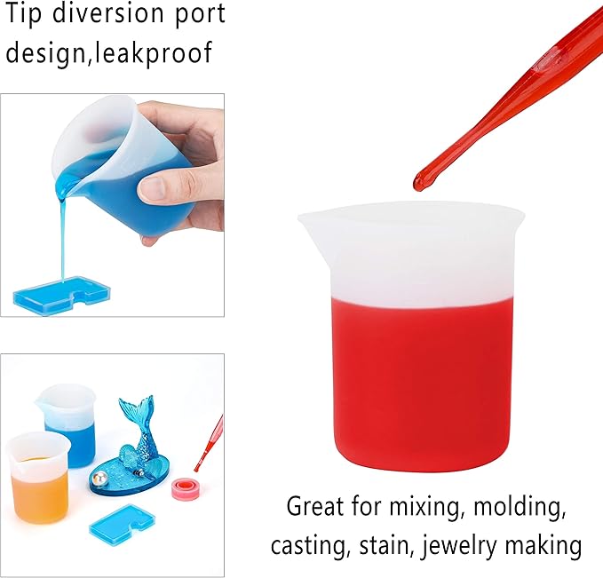 Gartful 16PCS Silicone Measuring Cups Set, Resin Casting DIY Tool Kit - Image 6