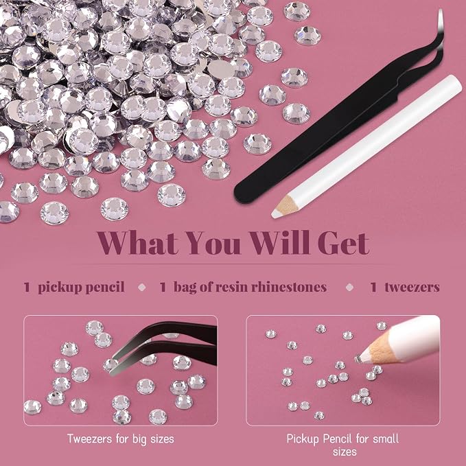 4000PCS 5mm Resin Rhinestones Bulk - Image 7