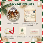 Nativity Ornaments 2025 -Christmas Ornaments 2025, Faux Stained Glass Effect - Image 6