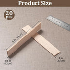 Balsa Wood Sticks, Balsa Wood Strips Planks 1/8" × 1" × 6", Wooden Slats - Image 3