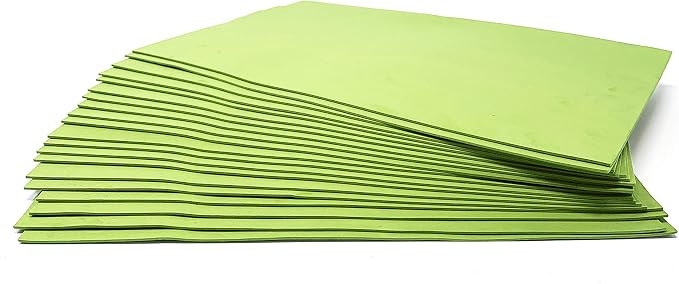 Allgala 20-Value-Pack EVA Foam Paper 8x12 Inch Sheets-Lime-CF85309 - Image 3