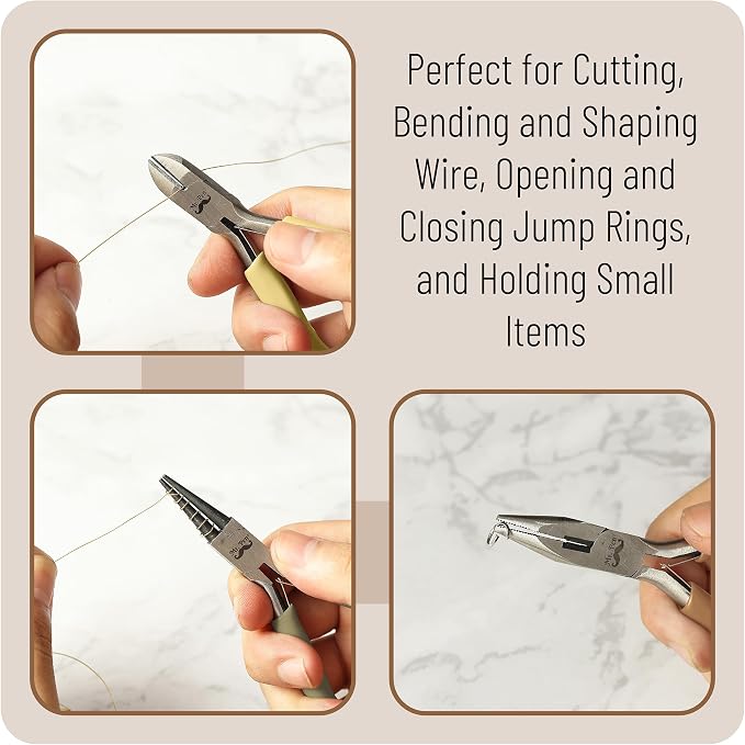 Mr. Pen- Pliers for Jewelry Making, 3 Pack, Chain Nose | Round Nose Pliers Set - Image 5