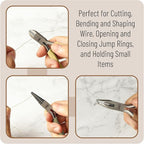 Mr. Pen- Pliers for Jewelry Making, 3 Pack, Chain Nose | Round Nose Pliers Set - Image 5