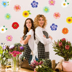 54Pcs Spring Flower Cutouts Bulletin Board Decorations Summer Floral Paper - Image 4