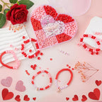 Taybonds Valentine's Day Bracelet Making Kit – Heart-Shaped Bead Box - Image 2