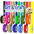 DEART 12PCS Colored Masking Tape, Kids Art Supplies, DIY Craft Tape, Colored by Unknown