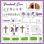 Supervitae 86 Pcs Christian Easter Bulletin Board Decorations Set Religious - Image 2