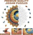 200 Pieces Sun and Moon Wooden Puzzles - Image 3