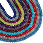 Songxi 5x8mm Natural Royal Blue Chalcedony Stone Rondelle Beads, Gemstone - Image 9