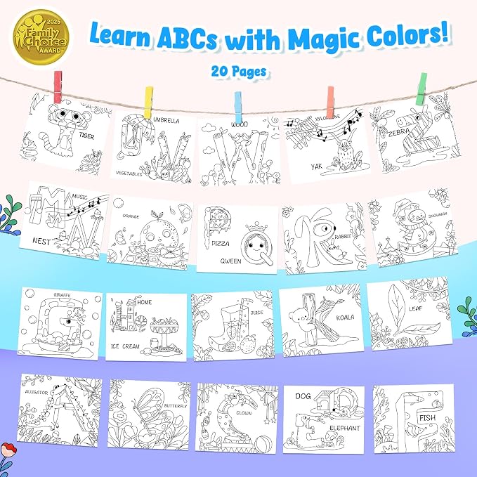 JoyCat Paint with Water Coloring Books - Image 2