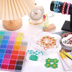 Funtopia 3mm Seed Beads Uniform, 39 Colors 8200pcs Small Beads - Image 6