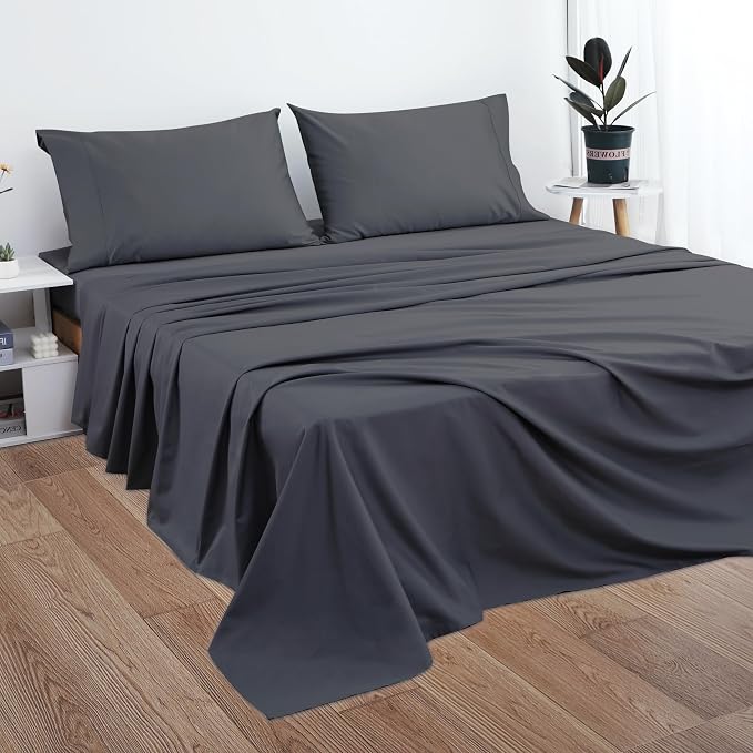 Cotton King Flat Sheet Only, 600 Thread Count 100% Egyptian Cotton Top Sheet - Image 7