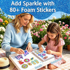 SOOVSY Foil Art Fun Craft Kit for Kids, 200 Foil Sheets, 80+ Foam Stickers - Image 5
