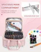 Marscamd Acrylic Paint Organizer Holds 60 Bottles, Acrylic Paint Storage Bag - Image 2