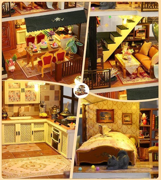 Spilay DIY Miniature House Kit for Adults, Miniature Dollhouse Kit | - Image 7